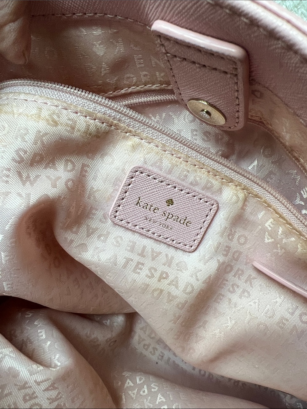 kate spade Blush Pink Saffiano Satchel with Strap - Picture 10 of 16